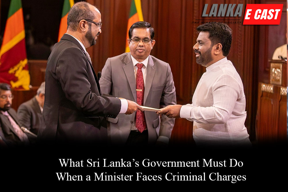 What Sri Lanka’s Government Must DoWhen a Minister Faces Criminal Charges