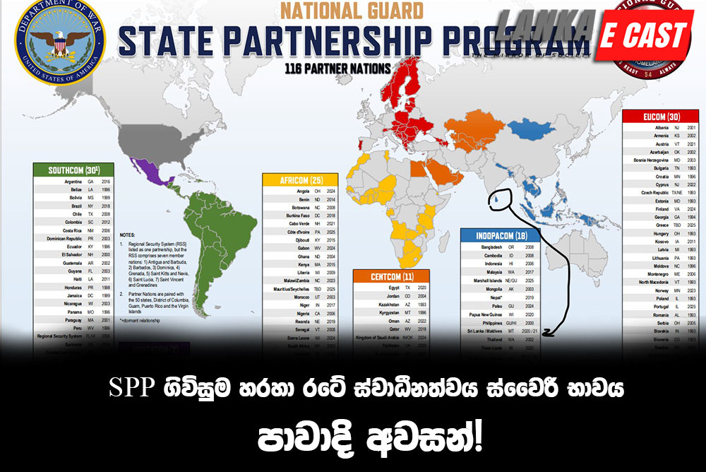 SPP ගිවිසුම හරහා රටේ ස්වාධීනත්වය ස්වෛරී භාවය පාවාදි අවසන්!